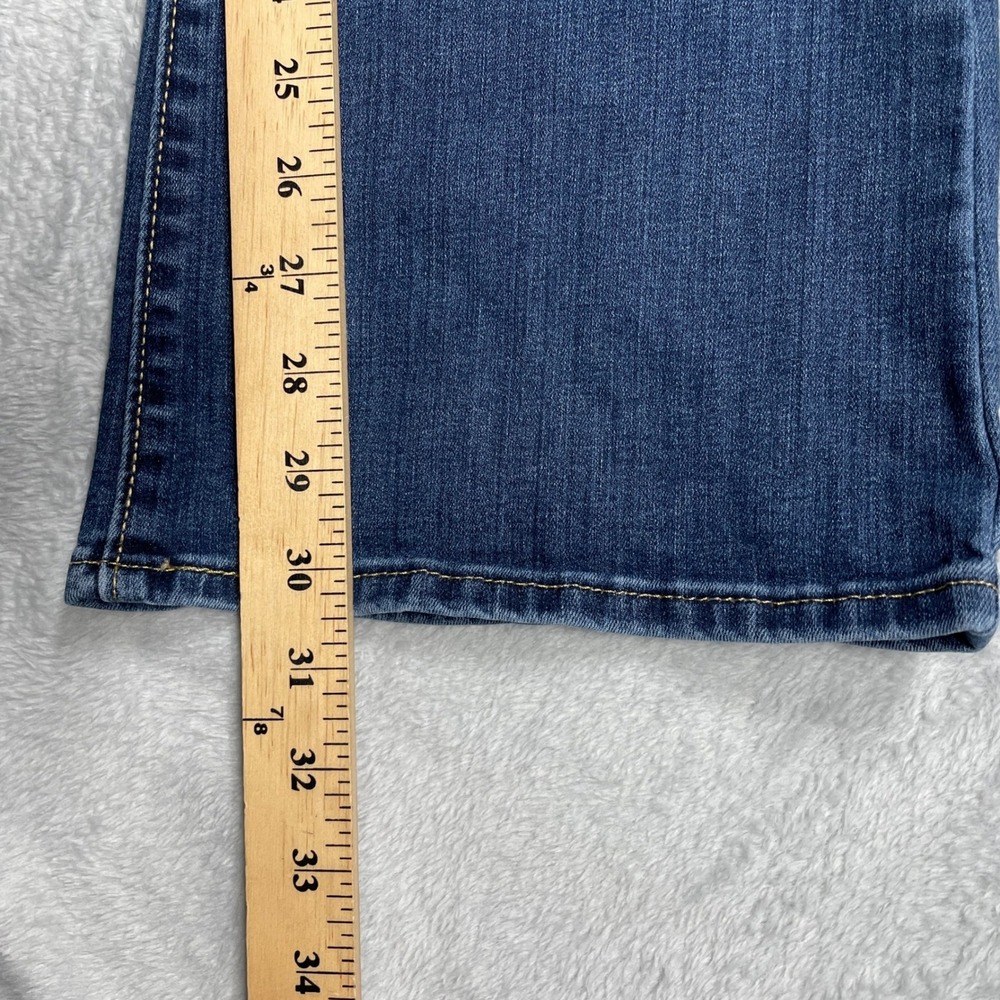 Denizen Levi's Bootcut Jeans Womens 16M 33x32 Blue Mid Rise Distressed - Picture 8 of 14